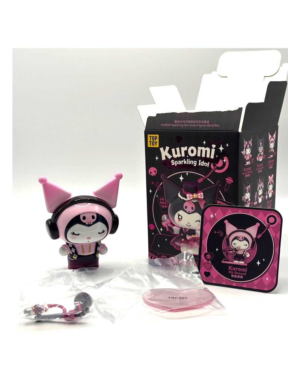 Authentic Top Toy Kuromi - Hit Record Figure, Sparkling Idol Series, New